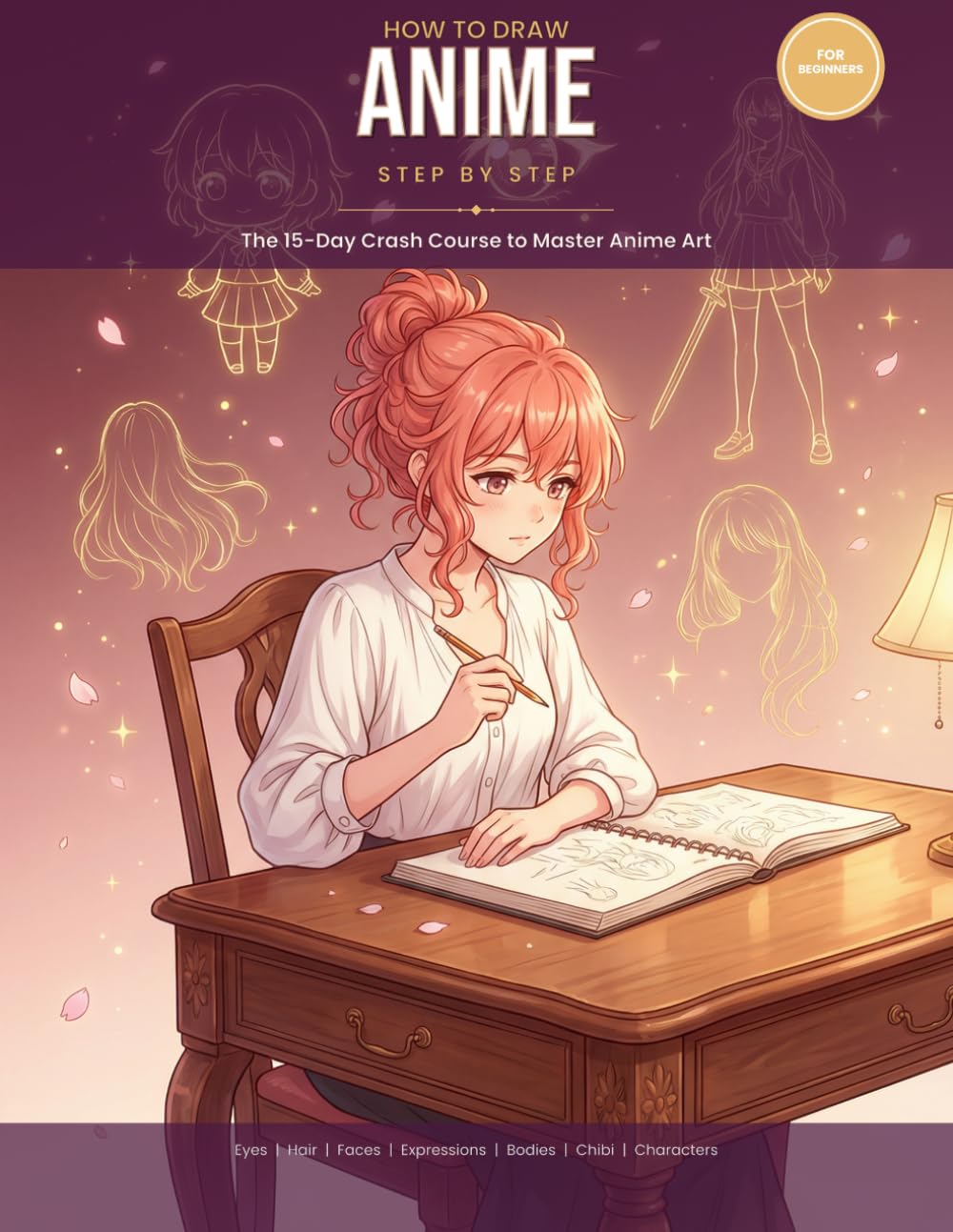 How to draw Anime - Step by Step: A 15-Day Crash Course to Master Anime Drawing for Beginners – Learn Characters, Expressions, and Manga Style Fast