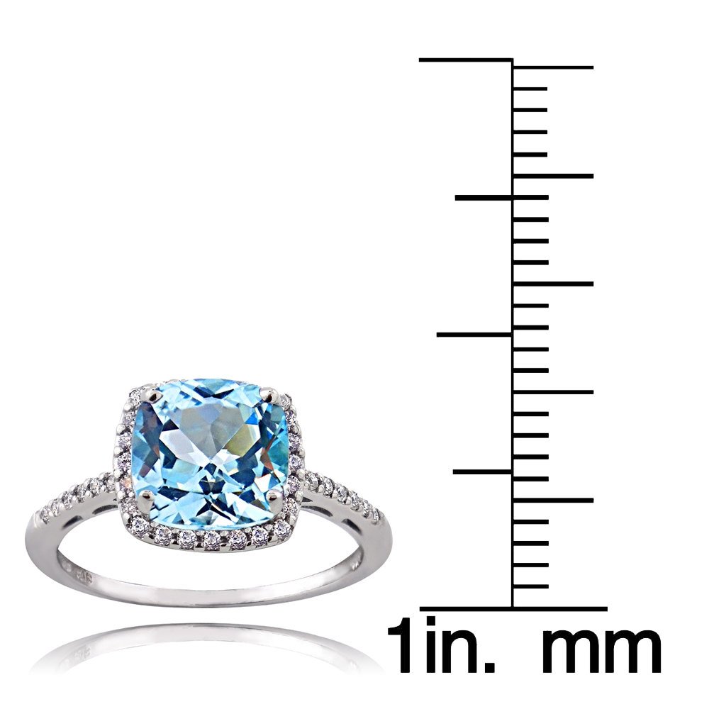 Amazon.com: Ice Gems Sterling Silver Light Blue and Clear