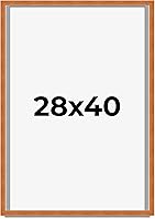 Vista 36 de Marco marrón de 18 x 24 pulgadas, marco de madera maciza de nuez de miel, ancho de moldeo de 0.875 pulgadas, profundidad de rabo de 0.875 pulgadas