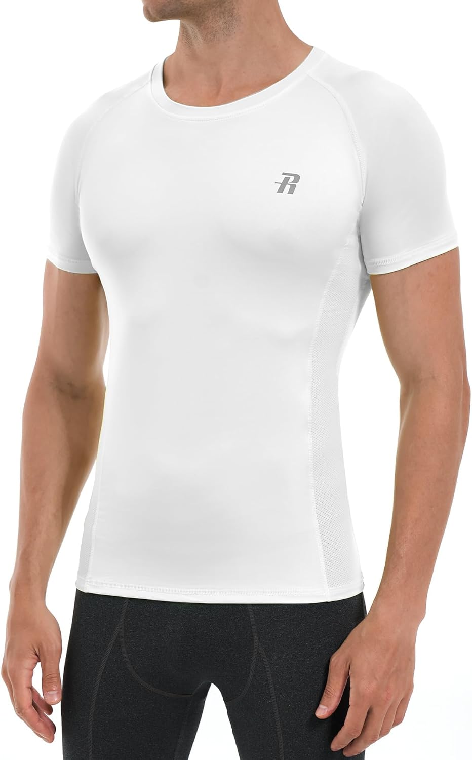 Runhit 2 Pack Men's Compression Shirts Short Sleeve Cool Dry Athletic Workout Shirt Sports Base Layer Undershirt Top - Image 2