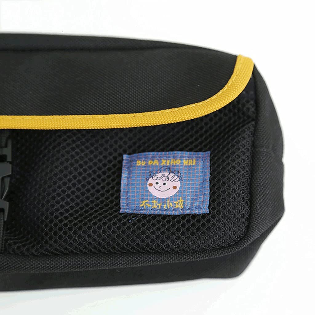 Caja de lápices Funda de lápiz de Gran Capacidad con Cremallera, Bolsa de Almacenamiento de papelería Multifuncional con Bolsa de Malla, Bolsa de cosmética Bolsa Grande Bolsa de Bolsa Azul/Negro Bol