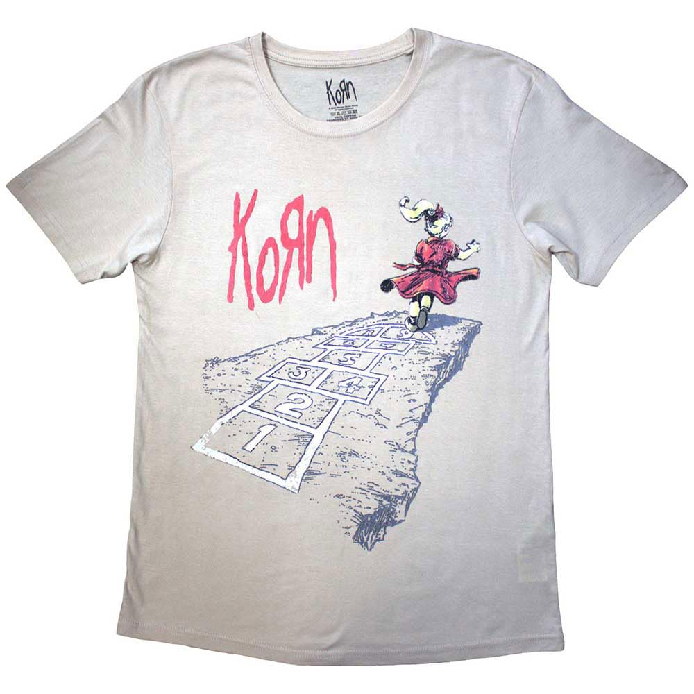 Rock Off officially licensed products Korn Follow The Leader Band Logo T Shirt XXL Sand