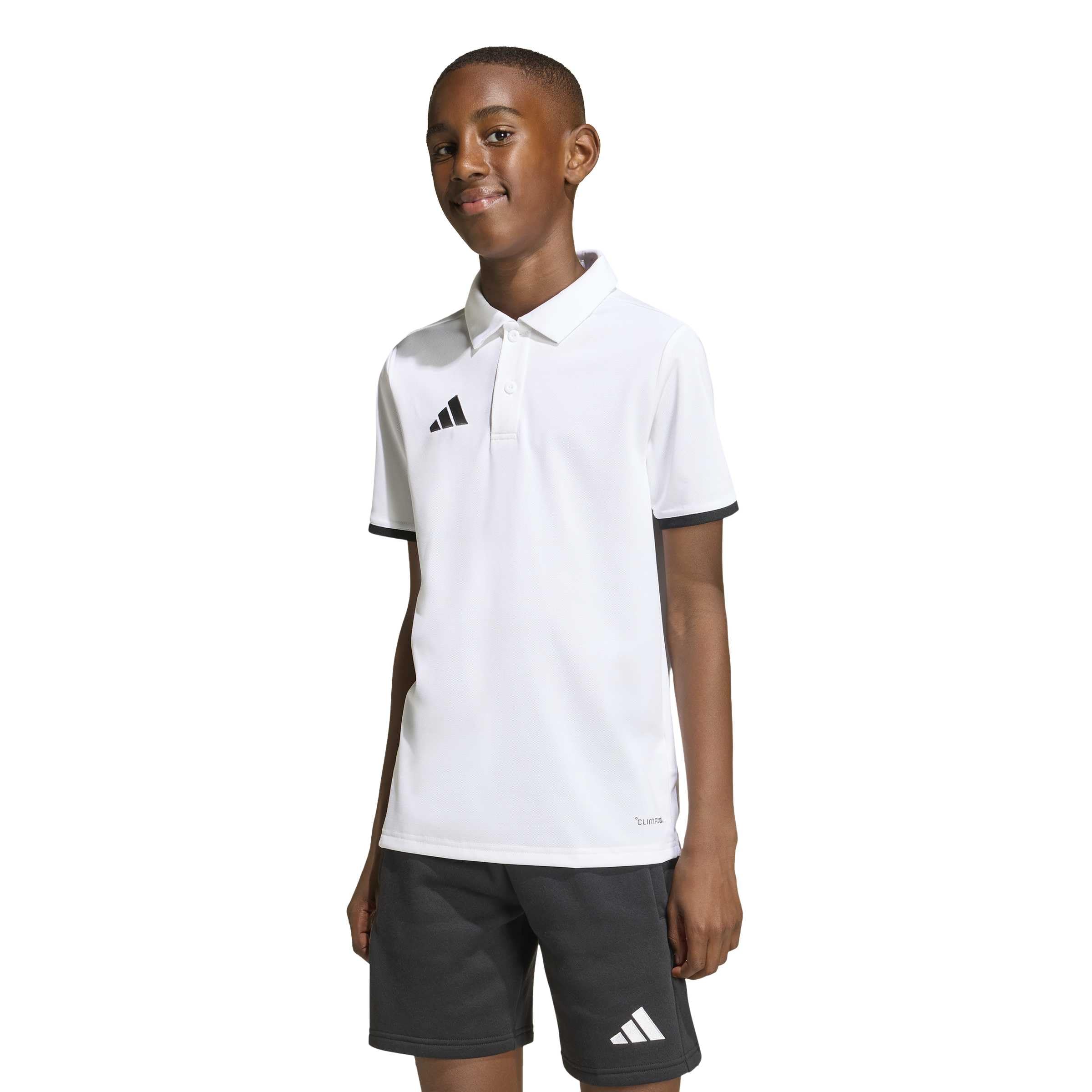 Adidas Unisex Blanc Polo Child Entrada26