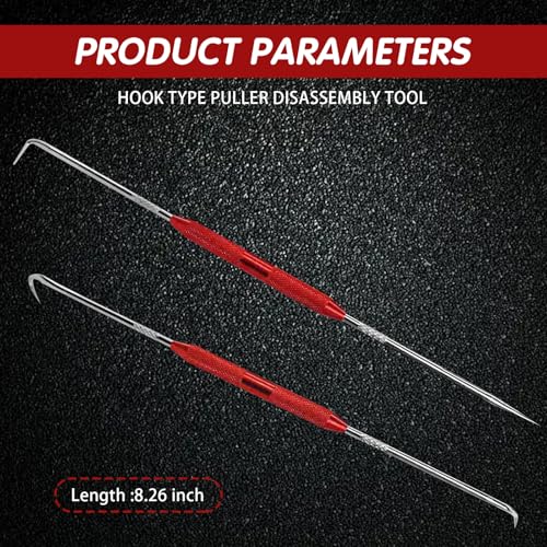 ijuicy 2 PCS Hook and Pick Set, Precision Oil Seal Pick Set, Mini Pick Tool for Automotive
