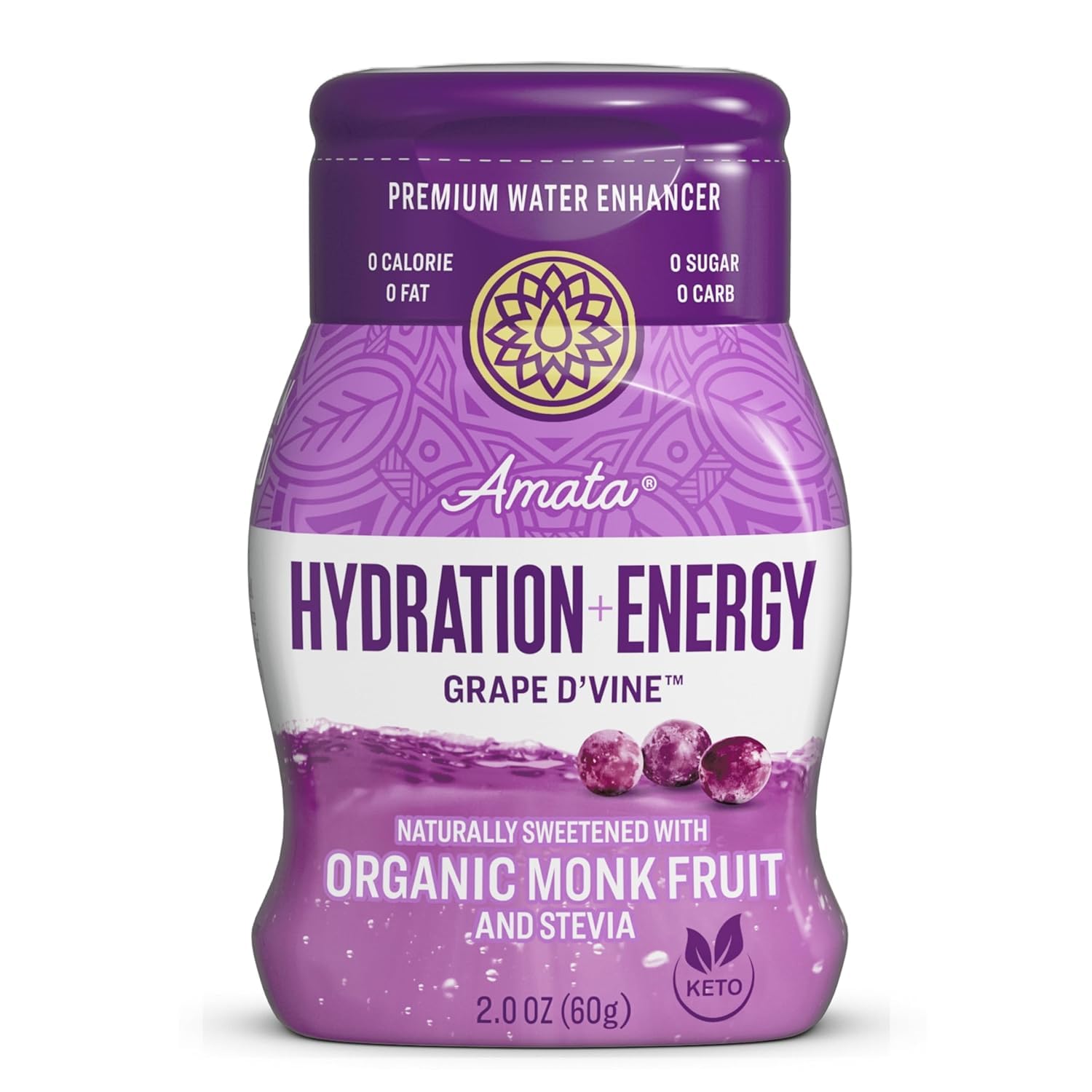 Amata Water Flavoring Drops Naturally Sweetened with Monk