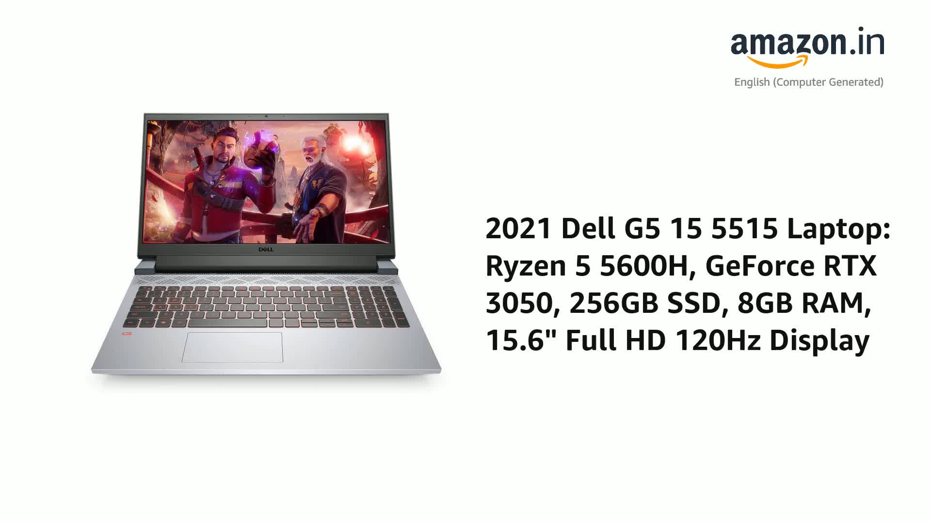 Dell 2021 G5 15 5515 Laptop: Ryzen 5 5600H, GeForce RTX 3050