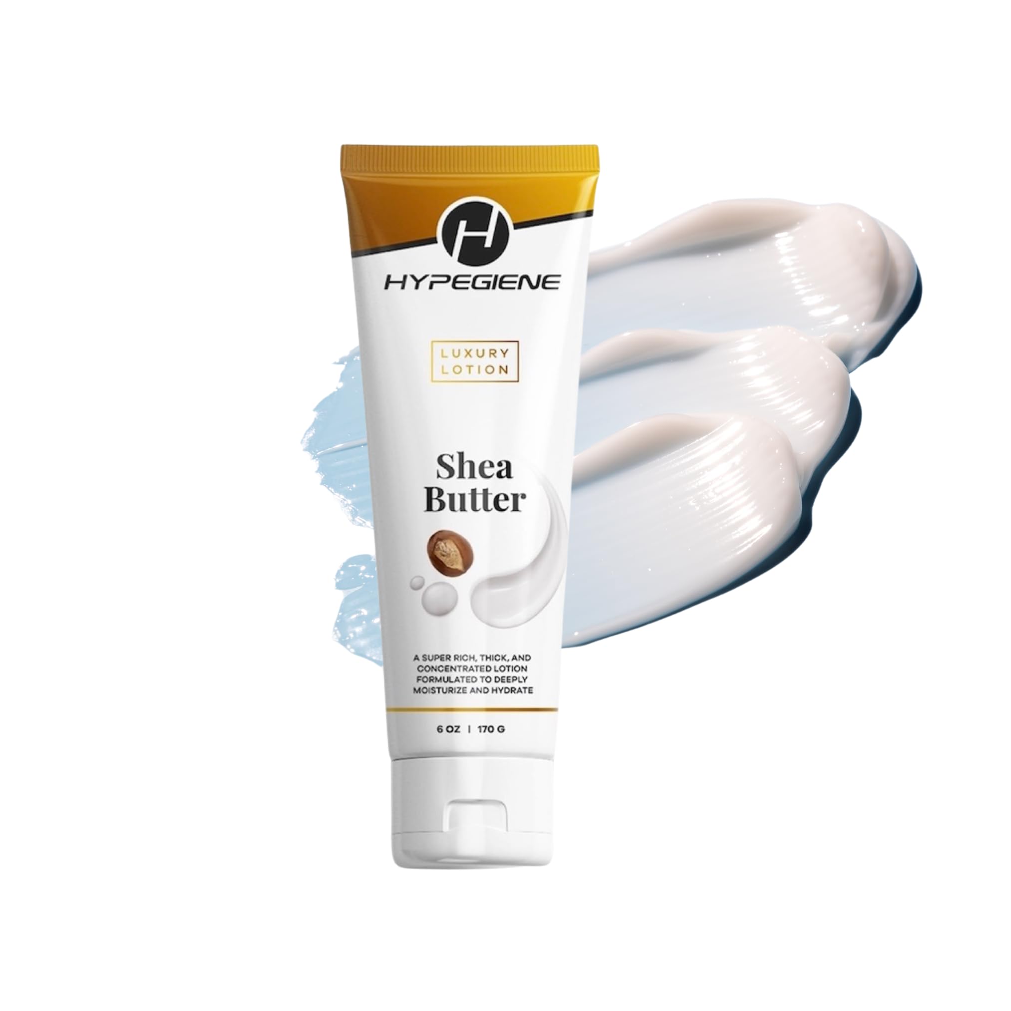 Balsam z masłem Shea – gruby, odżywczy i bardzo nawilżający balsam do ciała z witaminą E i innymi – wegański/niekruchy, podróżny balsam do ciała dla wszystkich typów skóry (6 oz)