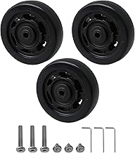 BQLZR Set of 3 Luggage Suitcase Wheels Diameter 65mm x 23mm T-Bar with Hardware