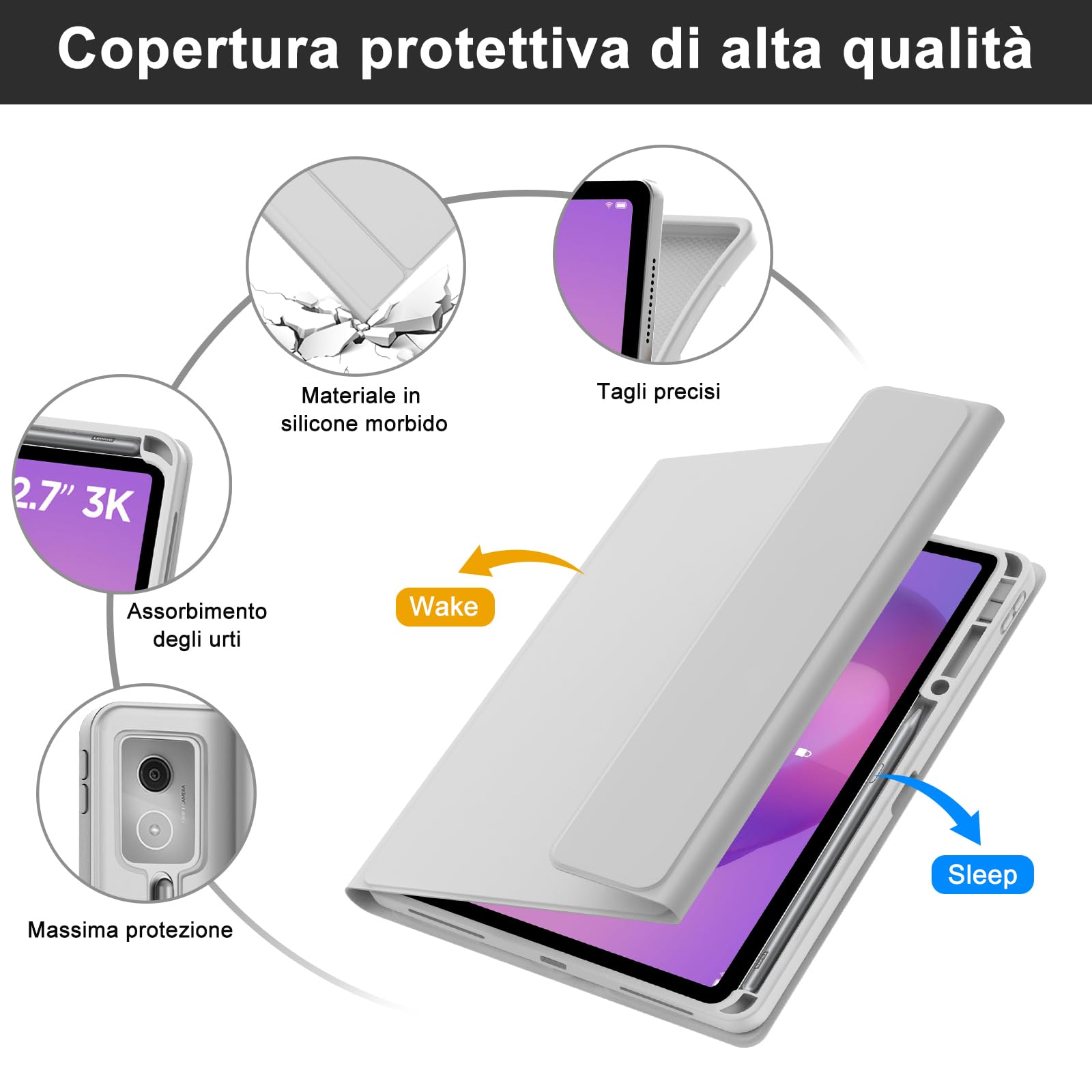 FOGARI Coque clavier pour Lenovo Idea Tab Pro 2025 12,7"