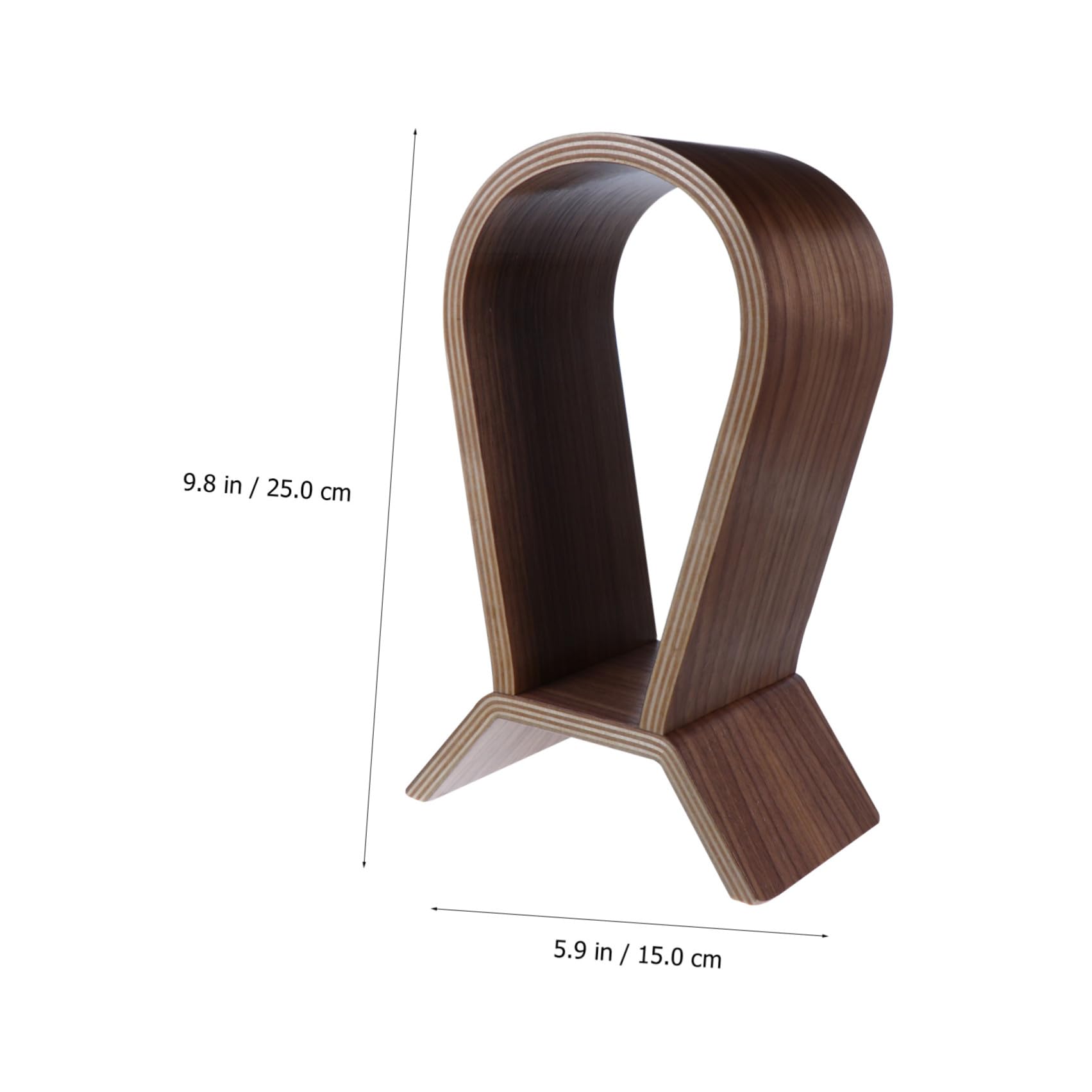 Alipis Présentoir de Bureau en Bois Synthétique Stable pour Casque Audio Support Élégant pour Café ou Magasin D'écouteurs