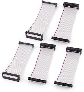 NEW LON0167 DIY FC24P 24Pin IDC Socket Extension Flat Ribbon Cable Wire 10cm Long 5pcs(DIY FC24P 24Pin IDC Buchse Verlngerung Flachbandkabel Draht 10 cm Lan_ge 5 stcke