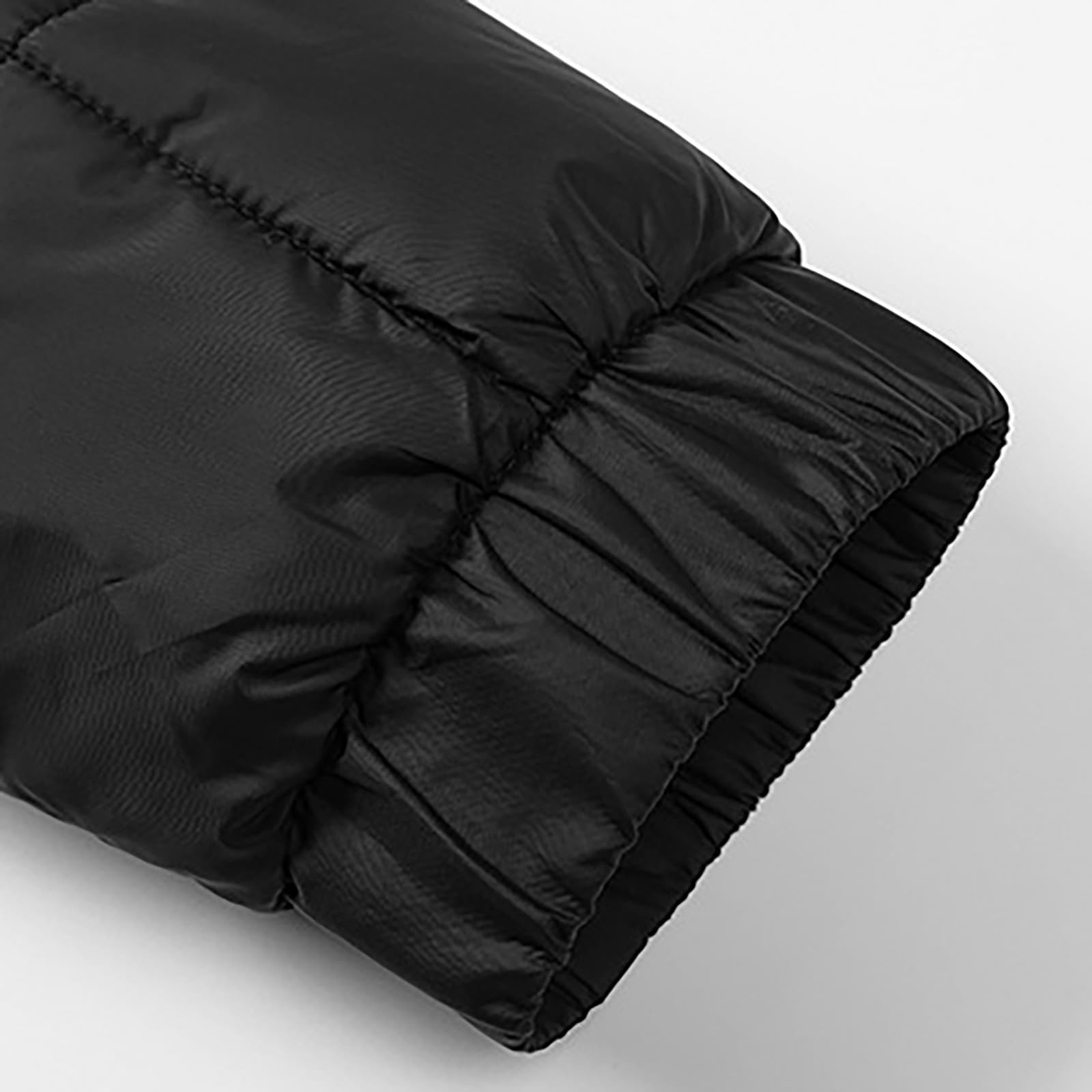 Abrigo Hombre Sobretudo Homem Parka Larga Hombre Parka Militar Abrigo Acolchado Chaqueta Acolchada Entretiempo Tres Cuartos Chaqueta Militar Tres Cuartos Plumas Casaco Acolchoado Homem Negro Jacket