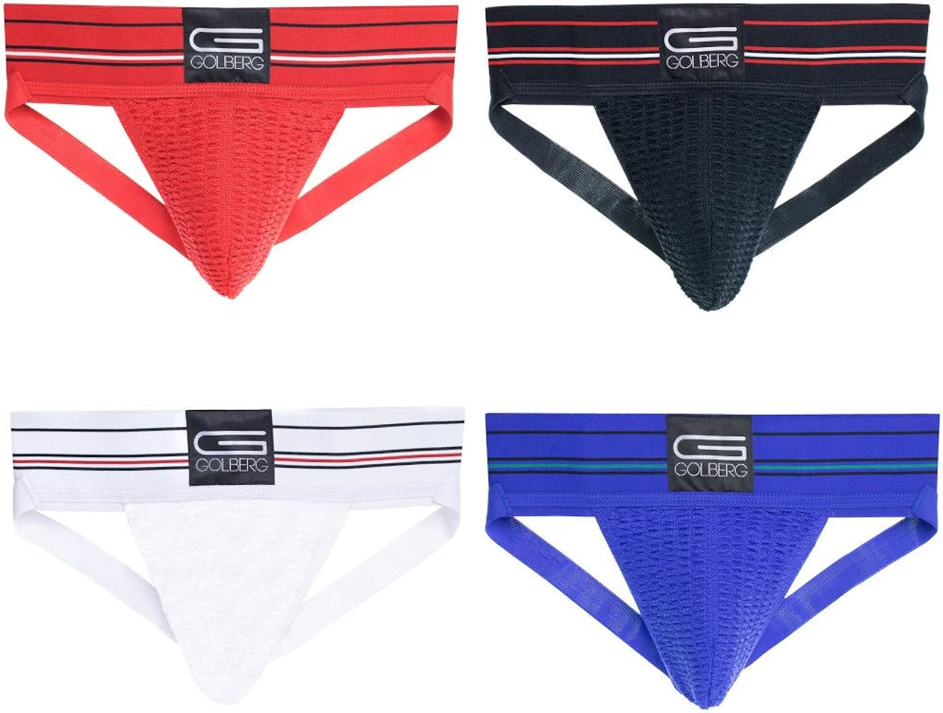 Amazon.co.jp: Golberg アスレチックサポーター – 4パック アソート