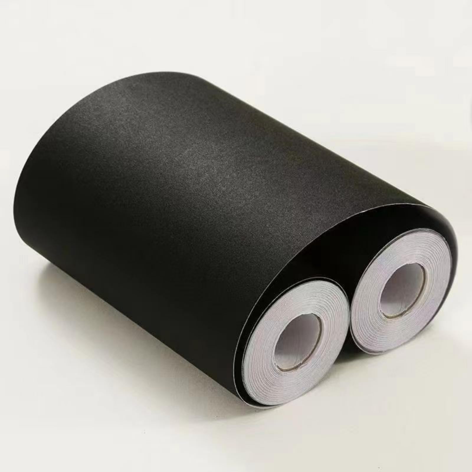 Visitryl Black Matte Black Self Adhesive Wallpaper Border Wall Tiles Decorative, Peel And Stick Wall Border Bathroom Stickers 30Cm X 1000Cm