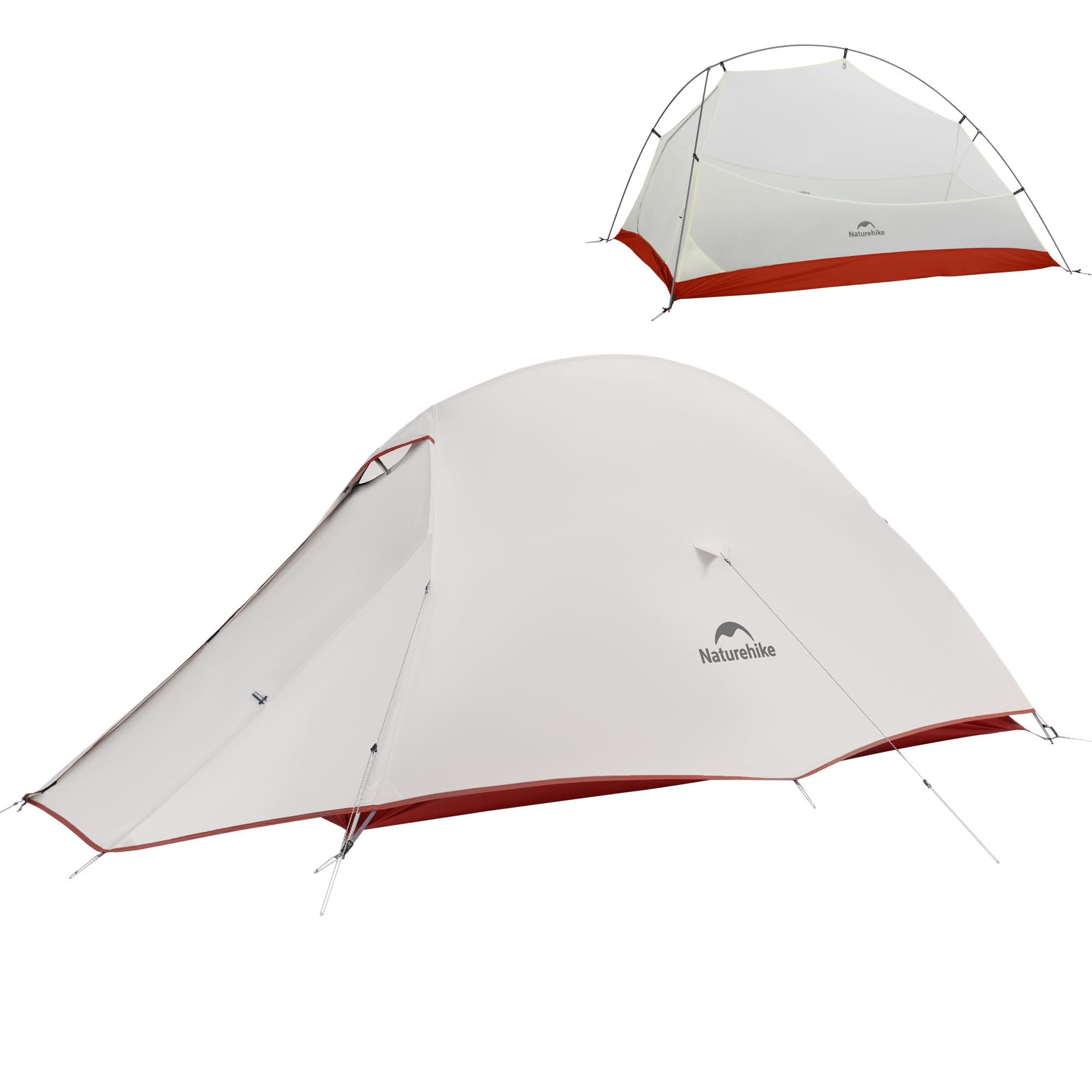 Naturehike Nuovo Cloud-up 2 Persona Tenda Campeggio Aggiornata Doppio Strato Tenda 2 Persone 3-4 Stagioni Tende da Escursioni