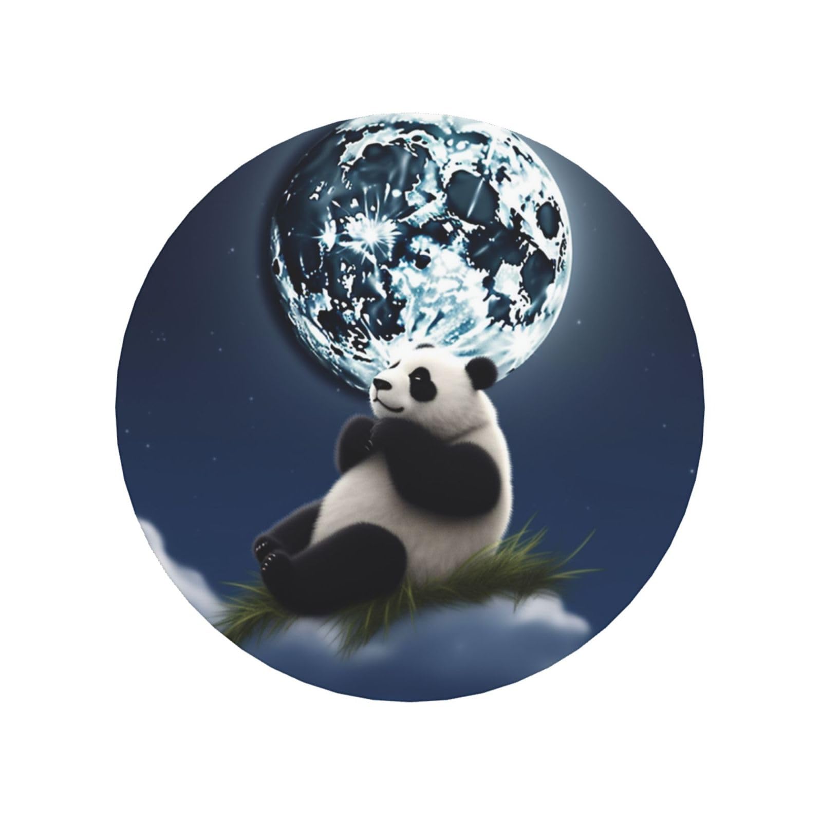 Panda and Moon Fridge Magnets Cute Strong Refrigerator Magnets Fun Magnet for Locker Office Whiteboard Decor, Door Magnets Decorative Magnetic Stickers for Home Decor