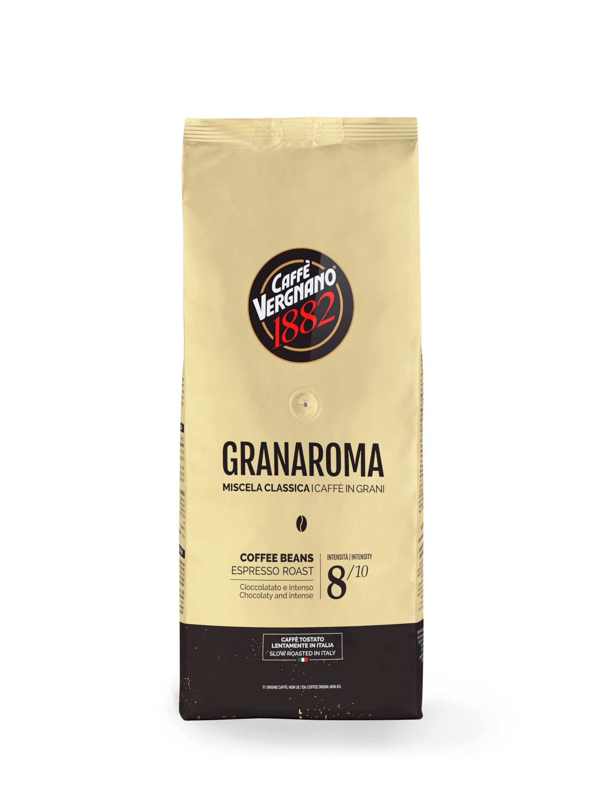 Caffè Vergnano 1882 Grains de café Granaroma - 1 kg (4 paquet)