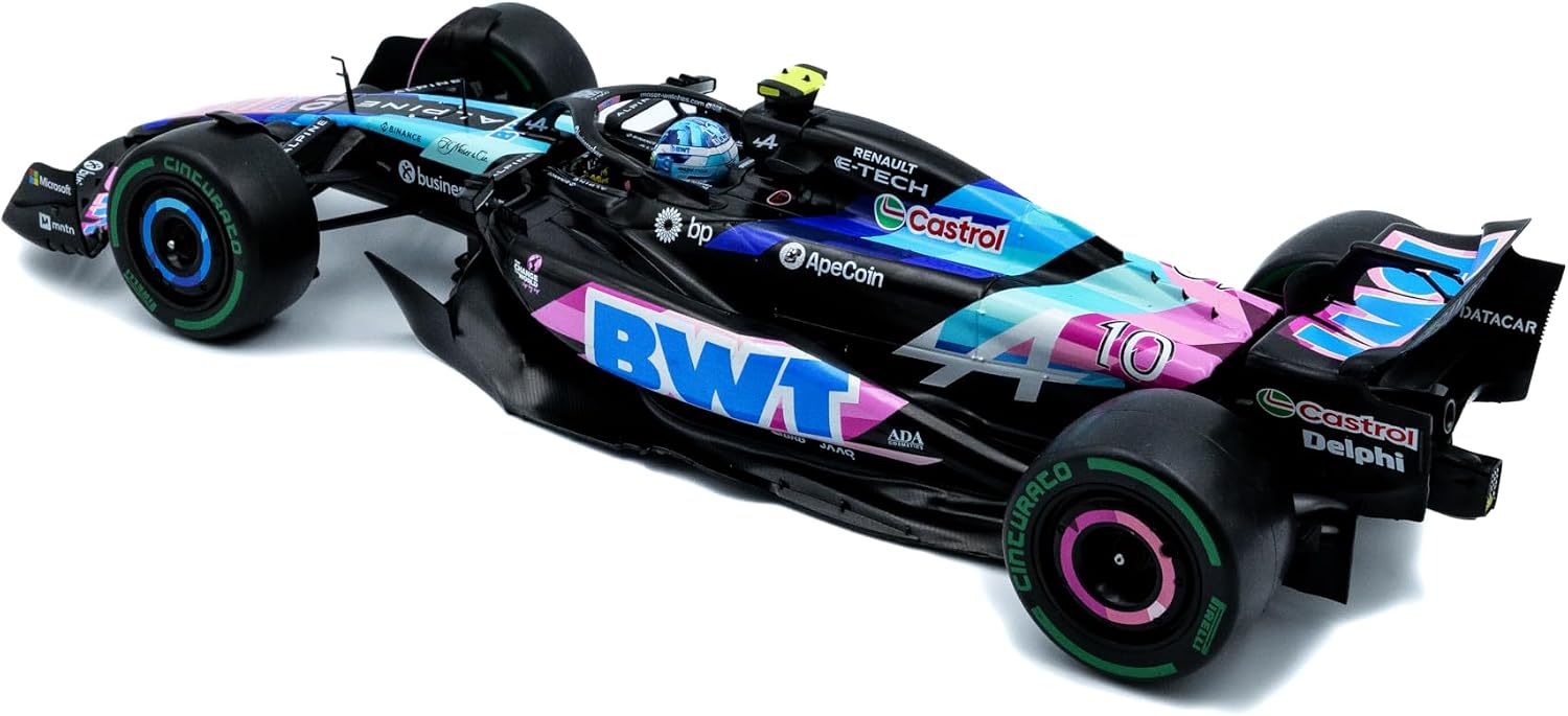 Solido 1:18 Scale Alpine F1 Team A524 Blue P.Gasly Brazilian Gp 2024 Diecast Model Car S1814003