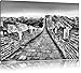 Produktbild Pixxprint chinesische Mauer / 60x40cm Leinwandbild bespannt auf Holzrahmen/Wandbild Kunstdruck Dekoration