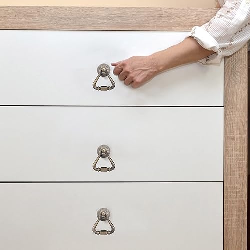 Miniatura 7 de Tinksky Tirador de puerta antiguo para armario, armario, cajón, 1 par