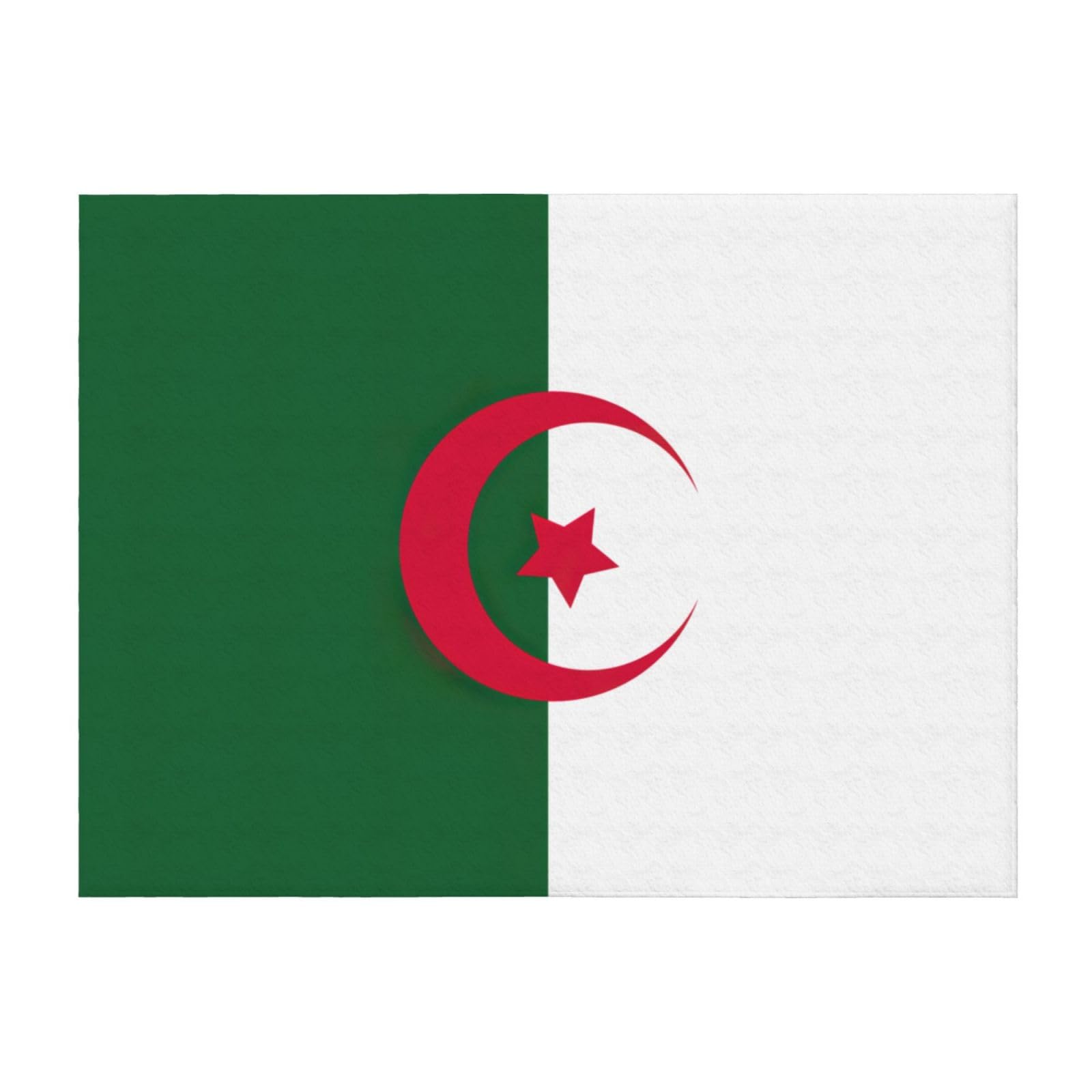 Couverture drapeau Algérie le plaid léger idéal contre le froid
