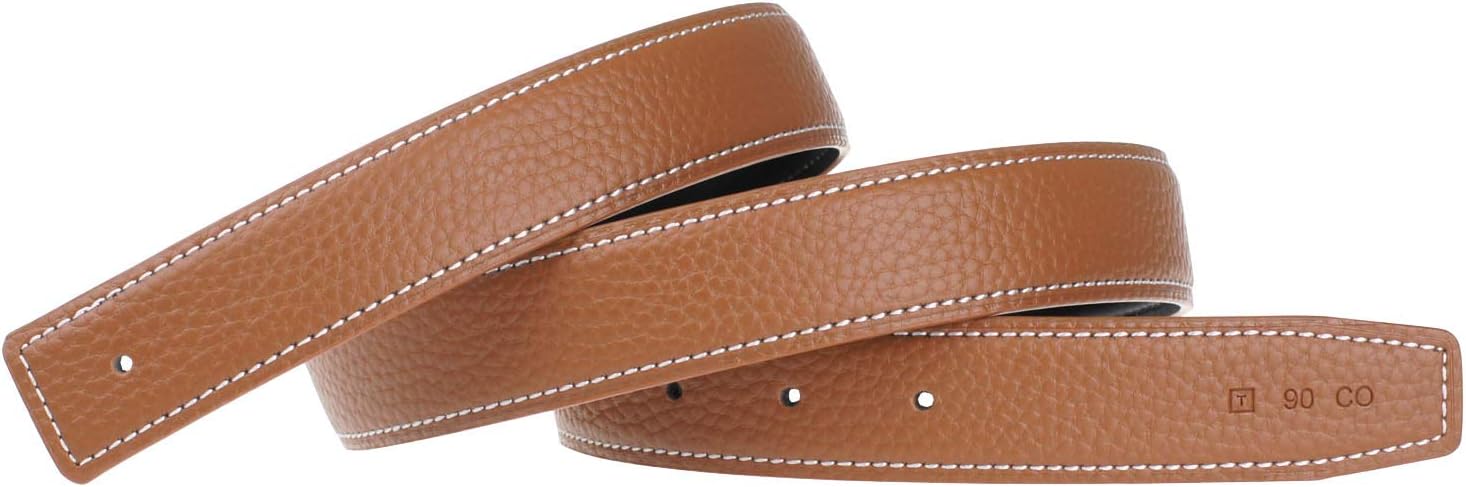 UzHotH Full Grain Leather Belt Strap Without Buckle Blank Replacement Strip For Women And Men 32mm Wide