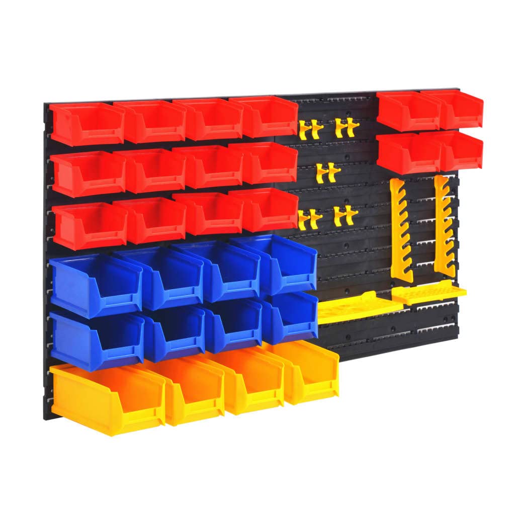 vidaXL Organizador Herramienta Garaje Soporte Estante Caja Repisa Pared Taller