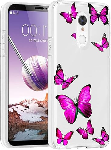 Funda de teléfono para LG Stylo 4para LG Stylo 4 Pluspara LG Q Stylus para niñas y mujeres, patrón delgado transparente suave y flexible TPU trasero