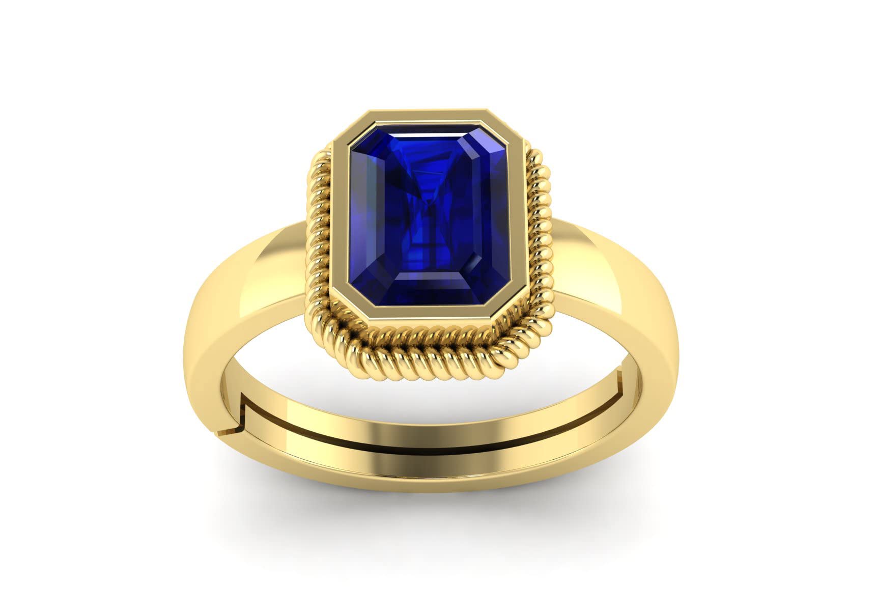LMDPRAJAPATIS Natural Blue Sapphire Gemstone Panchdhatu Adjustable Neelam Gold Adjustable Ring For Women And Men Lab Certified (7.25 Ratti) (B0CW1FCTL3) Amazon Price History, Amazon Price Tracker
