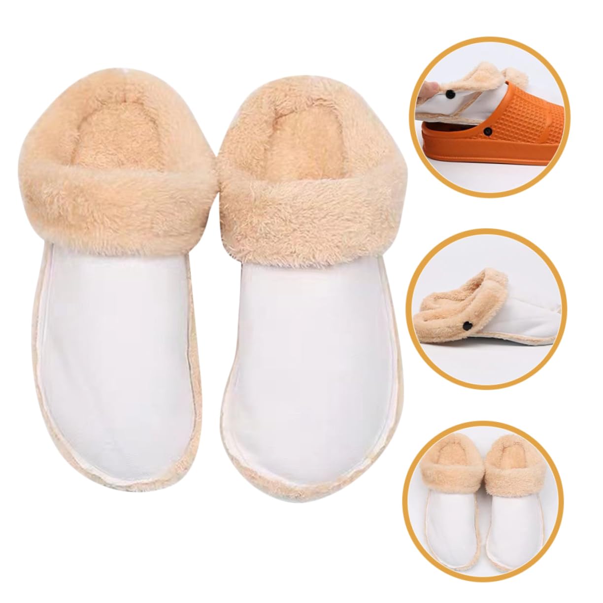 5pares Plantillas De Calzado Forro De Sintética Para Invierno Inserciones Calientes y Para Zapatillas De Mujer Accesorios Prácticos y Cómodos Para Fríos