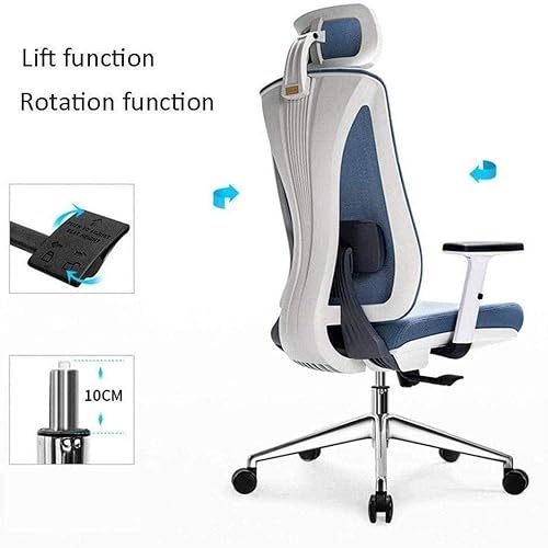 Miniatura 3 de Silla ergonómica para computadora, silla de oficina de ingeniería para el hogar, cómoda silla reclinable para juegos, soporte de cintura (E)