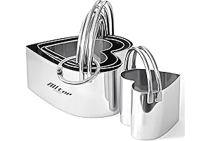 Heart Cookie Cutter Set: ALLTOP Stainless Steel Biscuit Cutters for Perfect Heart-Shaped Pastries