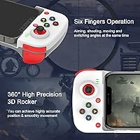 Vista 4 de Joso Control inalámbrico de juego para iOS Android PC Bluetooth Gamepad Joysticks para iPhone 131211X iPad MiniAirPro Mac MacBook tabletas Samsung