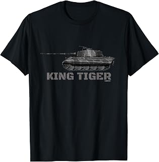 Panzer King Tiger WW2 German Tank TShirt T-Shirt
