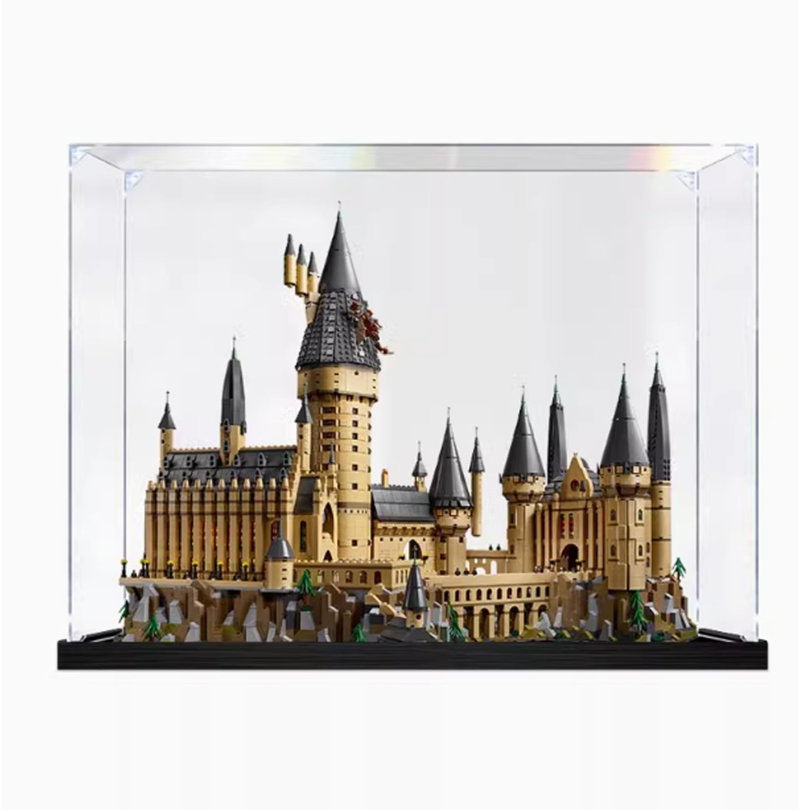 Vetrina in acrilico per modello Lego 71043 Castle, scatola trasparente antipolvere, compatibile con kit di costruzione Lego 71043, (modello non incluso), 72 x 48 x 60 cm (2 mm)