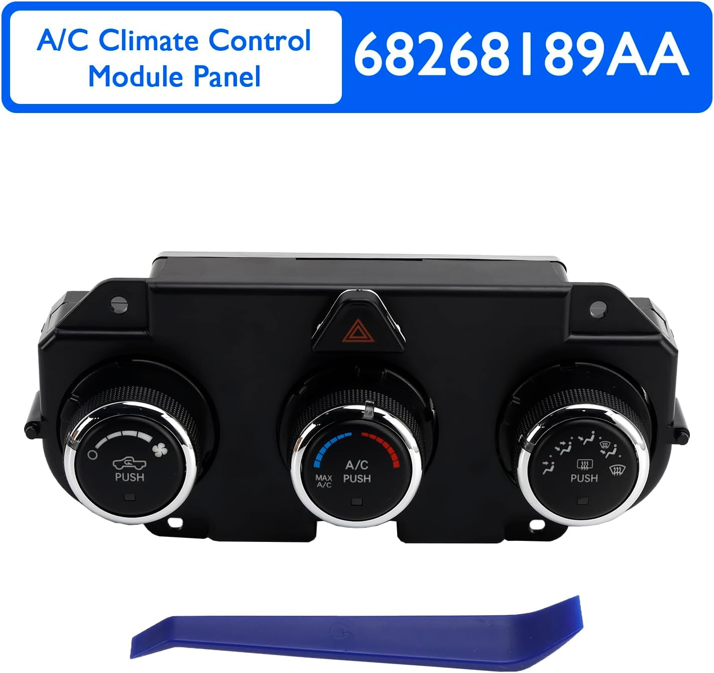 A/C Climate Control Module Panel 68268189AA Fit For DODGE RAM 1500 3500 PICKUP 2013 w/o Dual Zone Control; W/Rear Defrost,2500 PICKUP 2013-2018 w/o Dual Zone Control; W/Rear Defrost