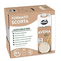 Matt, Avena Bio, Bevanda Vegetale Senza Lattosio e Senza Zuccheri Aggiunti, Bevanda Fresca e Dissetante a Basso Contenuto di Grassi, Gusto Delicato e Dolce, Alimentazione Sana, Confezione da 6x1L