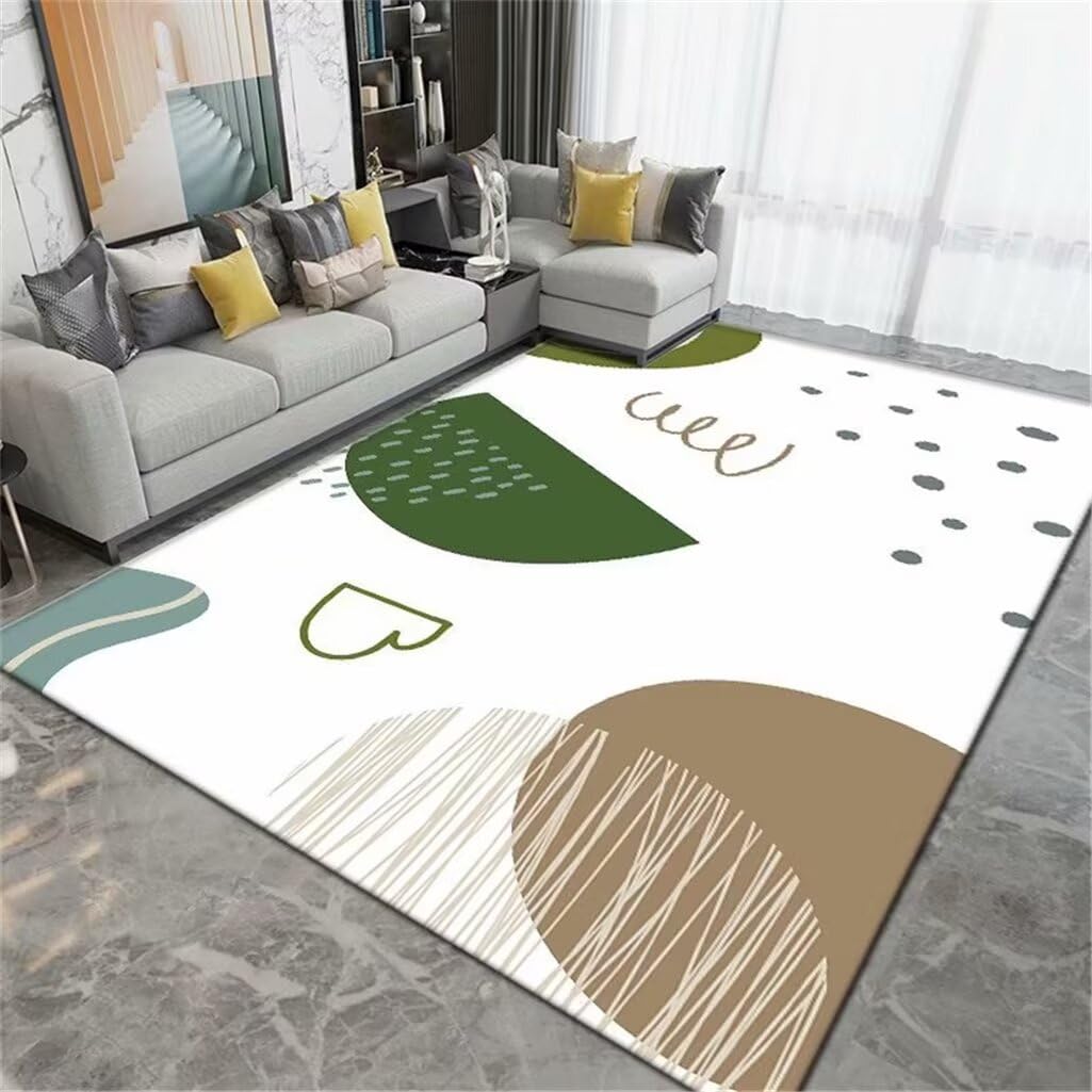 Alfombras De Habitacion Grande Alfonbras De Dormitorios Alfombra Rectangular Para Dormitorio, Alfombra Blanca Para Pasillo, Resistente Al Desgaste Alfombra Despacho 120X160Cm 3Ft 11.2''X5Ft 3''