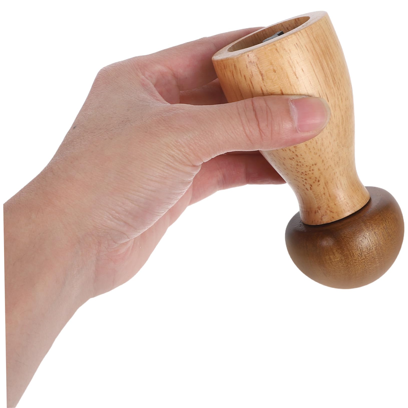 ERINGOGO Manuelle und Einfachem Design in Pilzform mit Glatten Linien Pfeffermühle Nachfüllbar für Meersalz und Gewürze in Küche