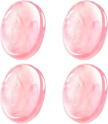 Miniatura 1 de 4 piedras de preocupación para el pulgar para la ansiedad, piedras de chakras, cristales de chakras, cristal rosa, amatista, ojo de tigre,