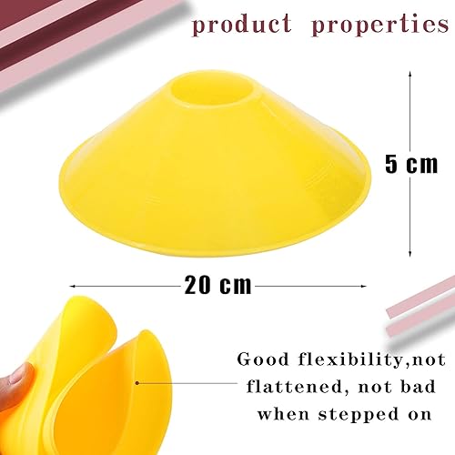 Miniatura 2 de 30 conos de disco de entrenamiento de agilidad con bolsa de transporte para entrenamiento, fútbol, baloncesto, niños, deportes, marcadores de cono