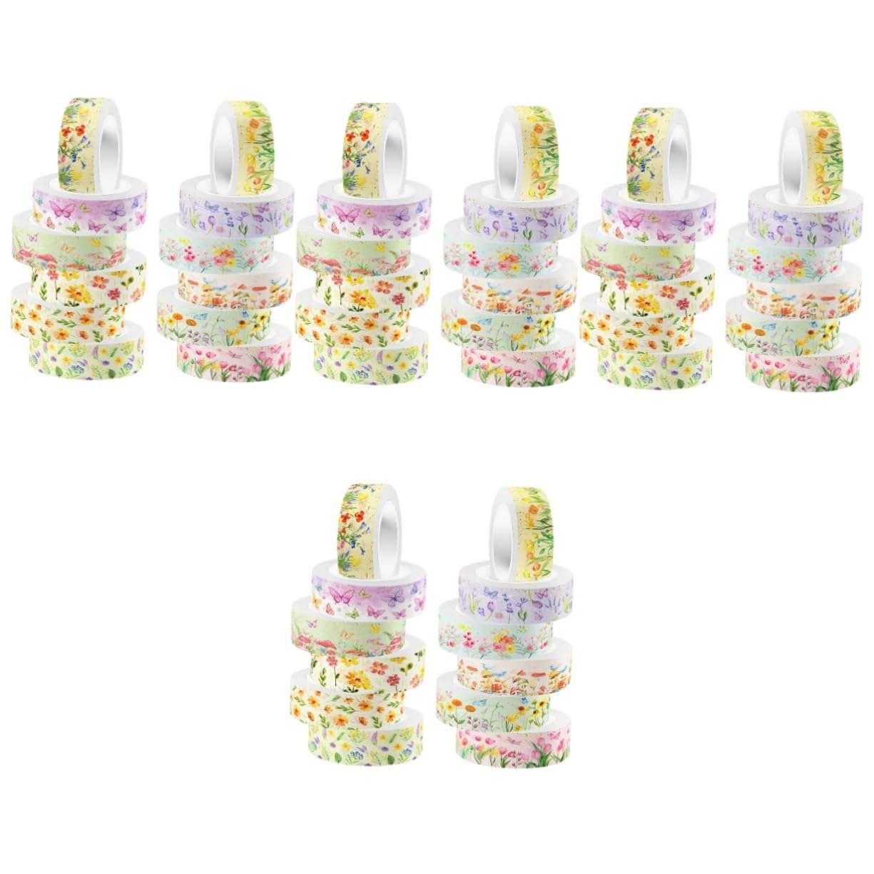 4 Sätze Transparentes Washi-tape Notizbuch Diy Washi Tape Tagebuchband Dekoratives Bastelband Mehrzweck-washi-tape Diy Klebeband Planer Tape Aufkleber 12 Rollen * 4