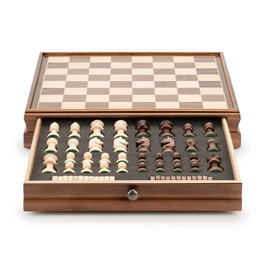 Set di Lusso in Legno massello e Materiale in Noce Regole for Principianti, Set for Bambini Adulti