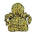 Superstitch x Wavebuilder Ultra Silky Premium Designer Durag for Men, Yellow and Black (Zodiac Lemon)