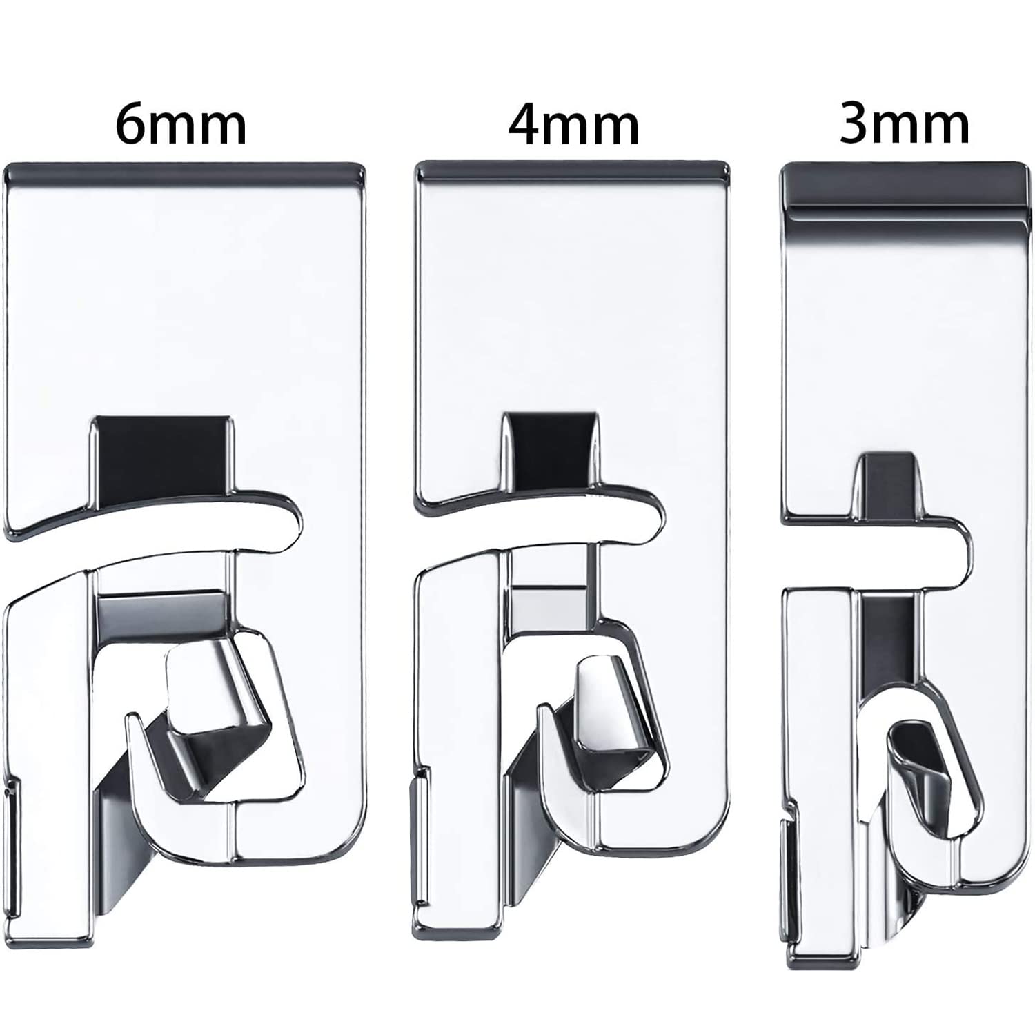 Jasol Steel Pico Snap-on Foot for Picko All Automatic Sewing Machines Rolled Hem Sewing Machine Presser Foot Set Suitable for Household Multi-Function Singer Usha Brother Janome Rajesh Pack of 3 — Amazon image 3