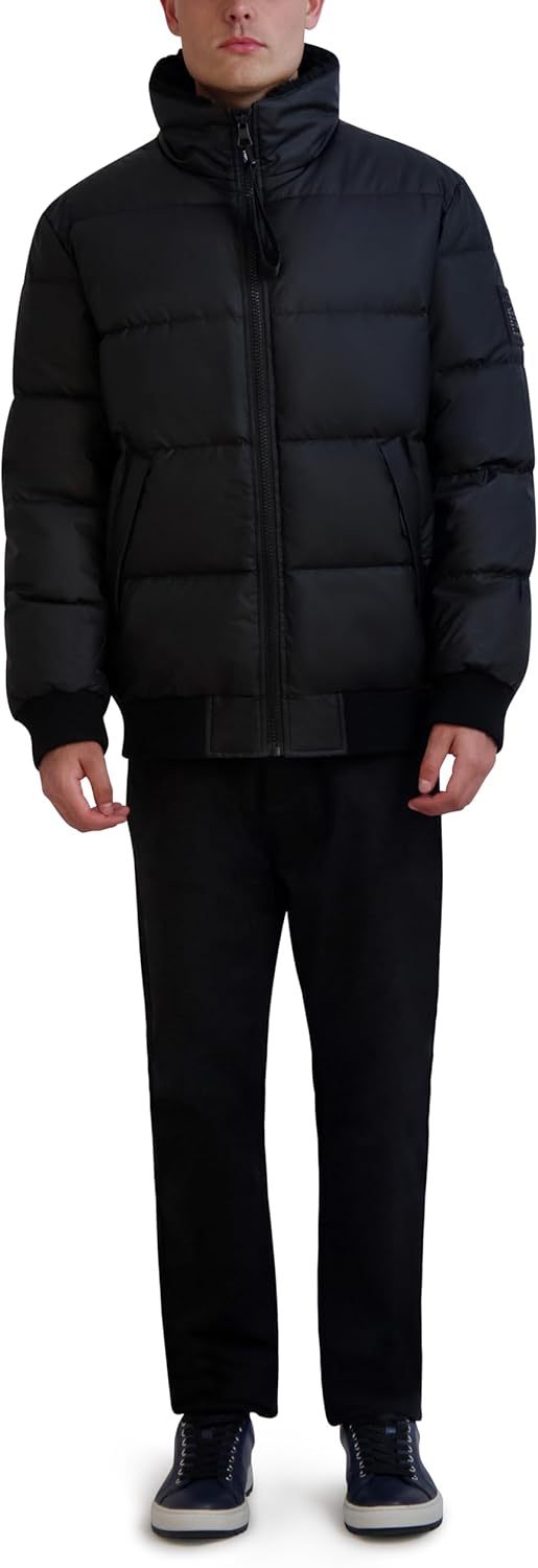 KARL LAGERFELD Men's Karl Lagerfeld Paris Men's Short Puffer Jacket