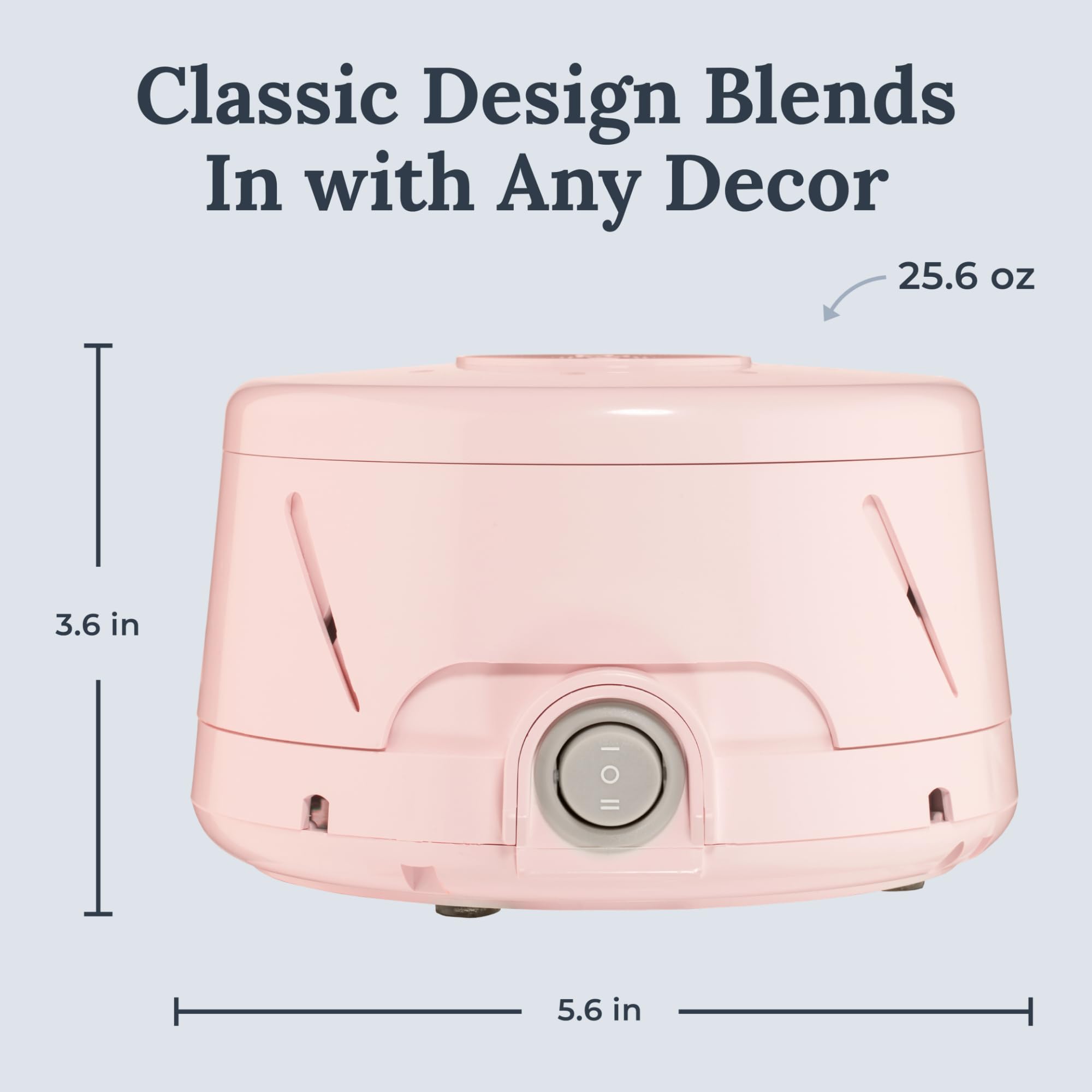 Yogasleep Dohm Classic - Máquina de ruido blanco original, sonido natural relajante de un ventilador real, cancelación de ruido para privacidad en la oficina, viajes y meditación, terapia del sueño
