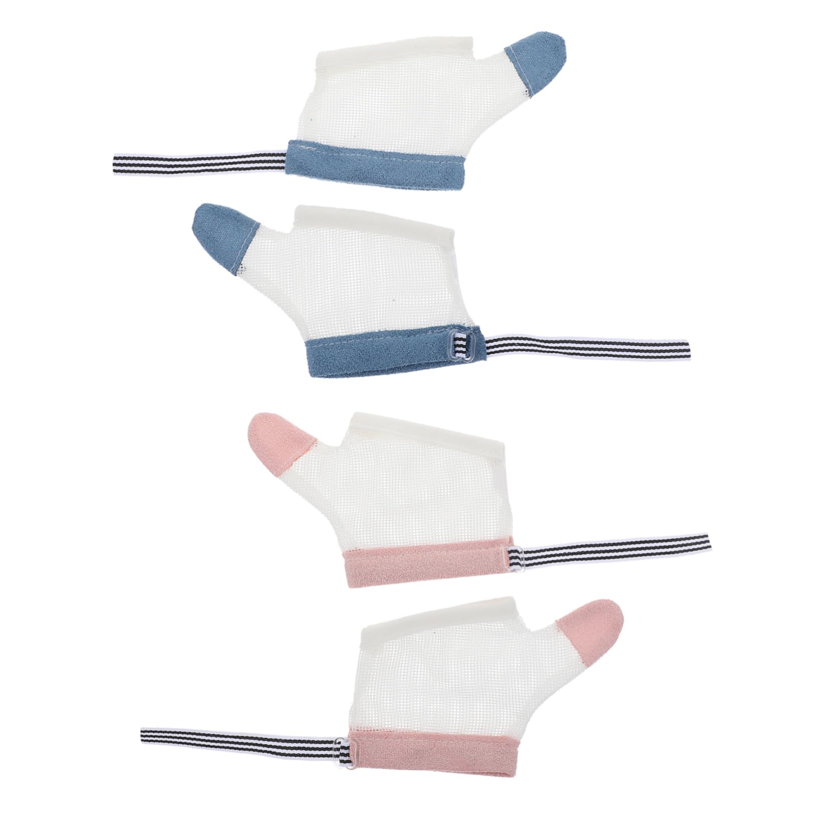 UPKOCH 2 Paar Daumenhandschuhe für Babys aus Nylon Wiederverwendbar mit Kratzschutz gegen Fingerlutschen und Daumenlutschen für 6-22,5kg