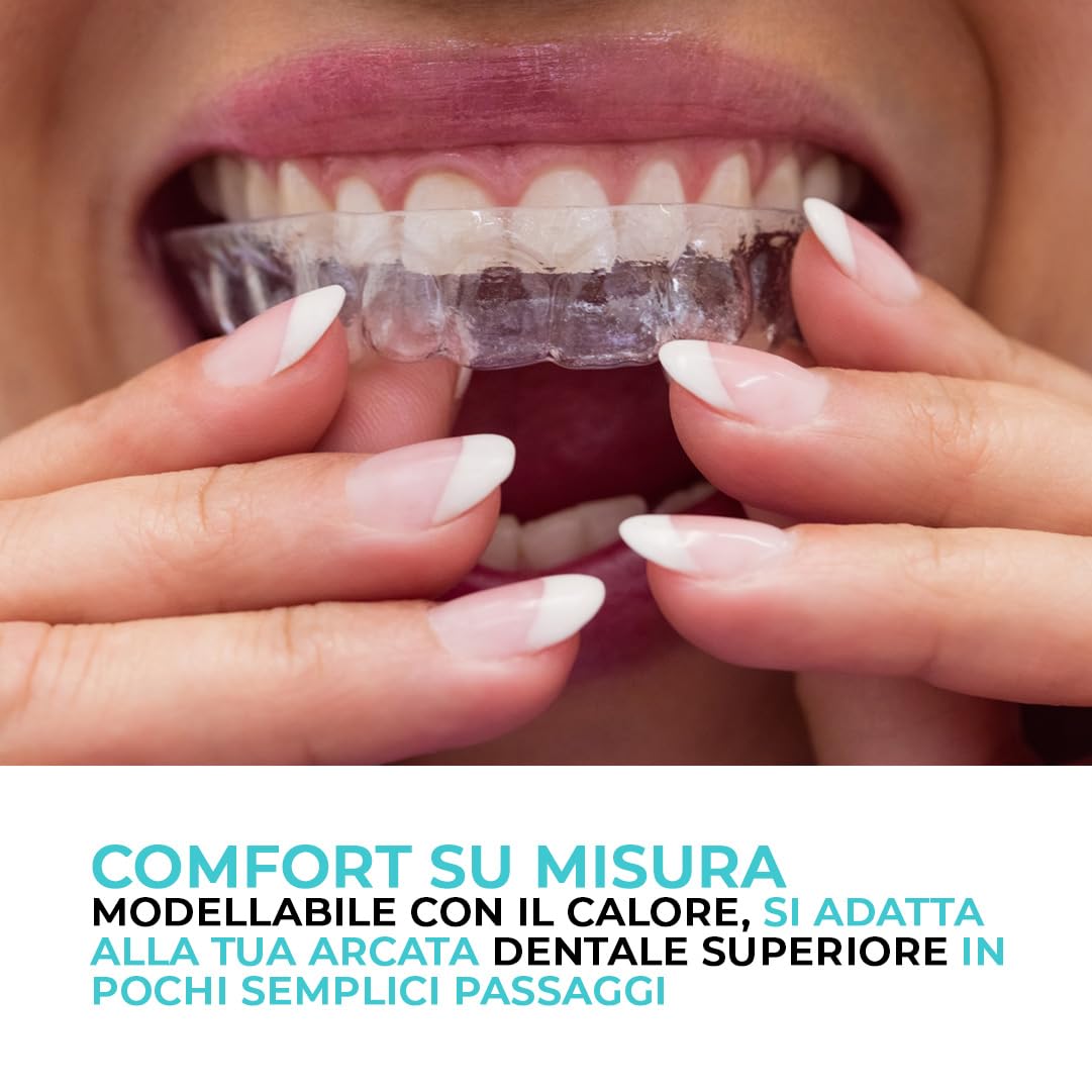 Dulac - Bite Dentale Automodellante per Bruxismo e Digrignamento Doctor Bite Pro, Dispositivo Medico CE, Bite Notturno per Protezione Denti, Per Uomo, Donna e Bambini dai 12 Anni, Made in Italy