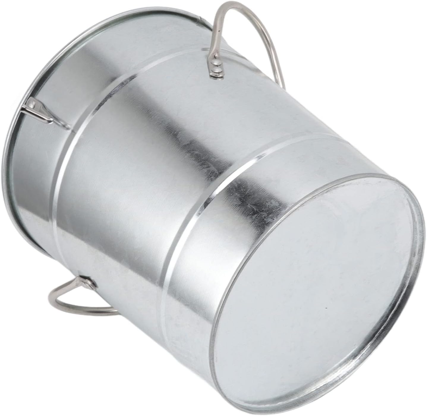 Galvanized Sheet Plastic Bucket with Shovel, Double Wall Beer Chiller Bin for Bar Home, to, Lasting Frozen, Convenient Handle (Clear)